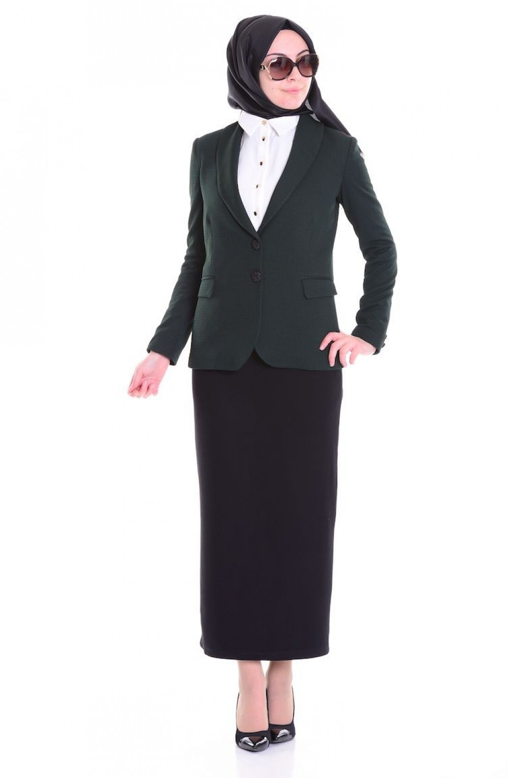 Sefamerve Blazer Yeşil Ceket