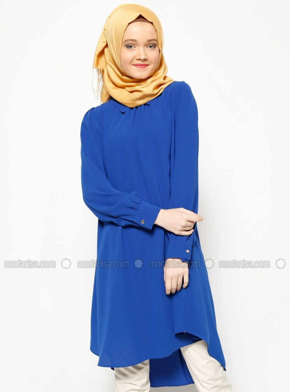 Belle Belemir Bebe Yaka Saks Tunik