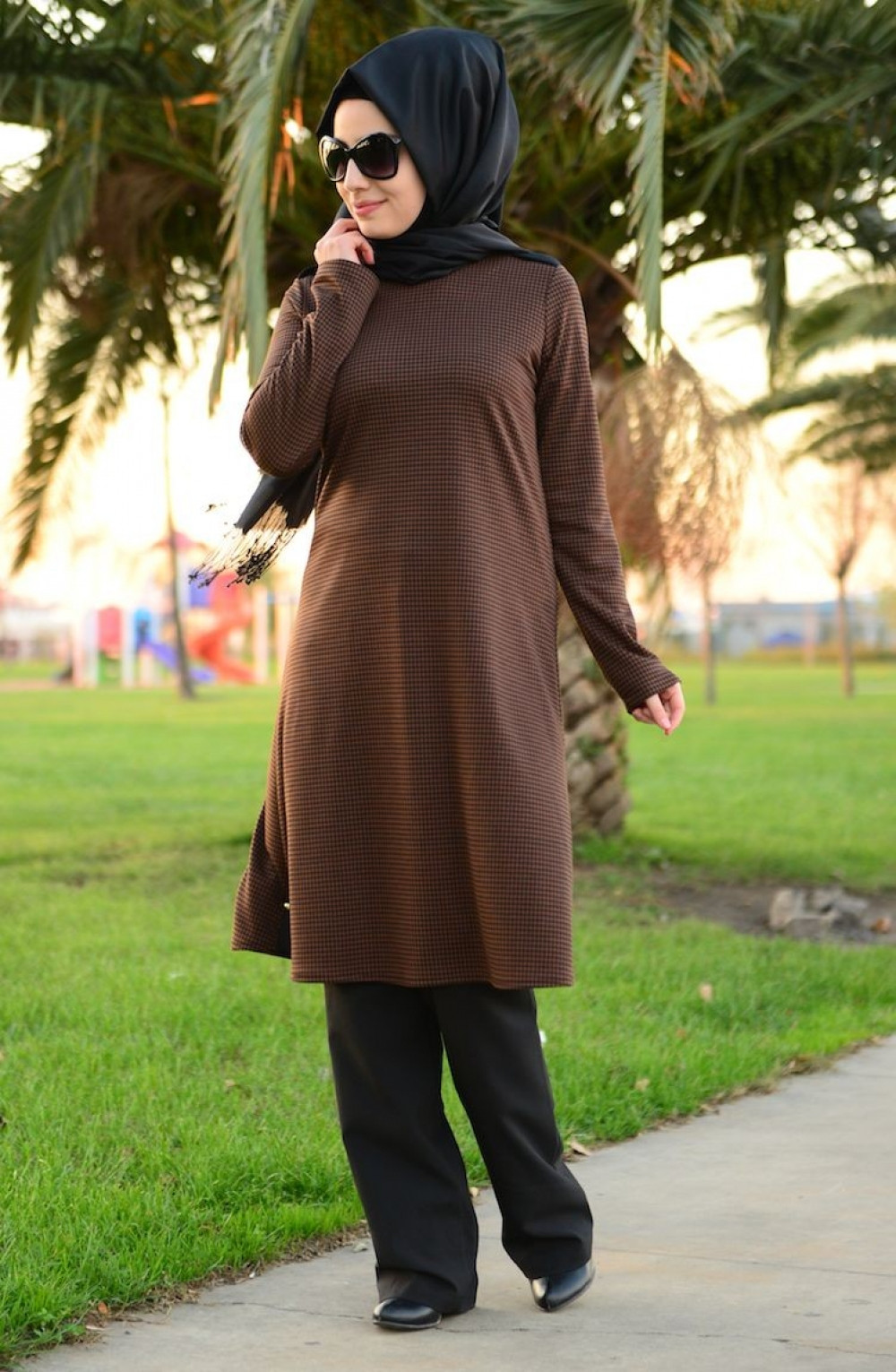 Sefamerve Kahverengi Tunik