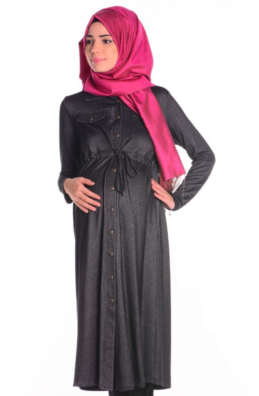 Sefamerve Hamile Siyah Tunik