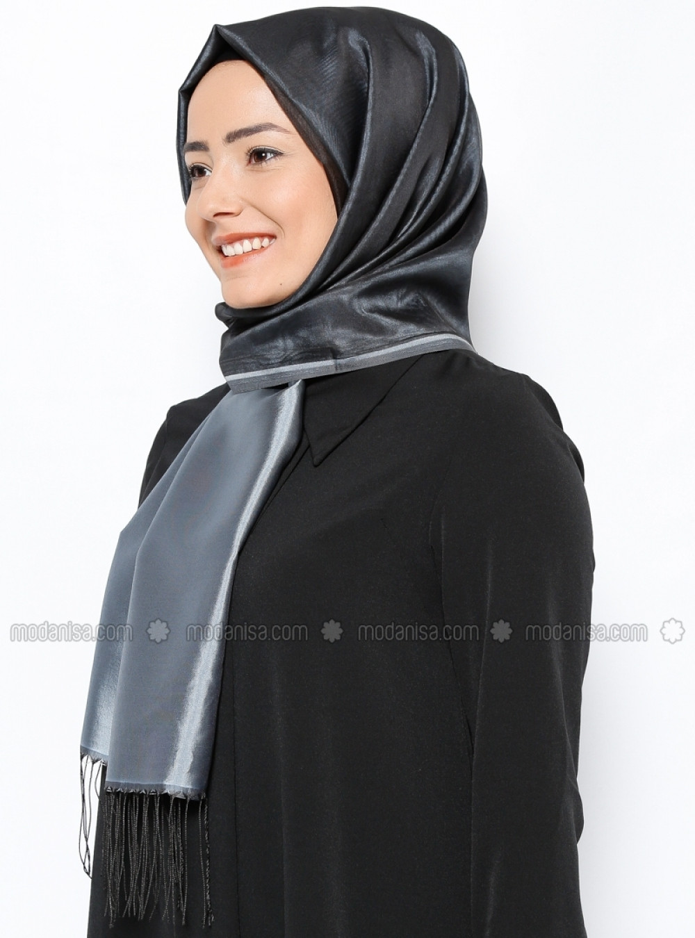 Miray Tül Gri Şal