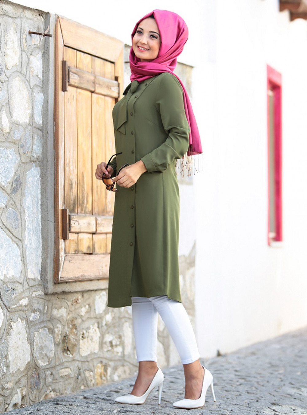Puqqa Defne Haki Tunik