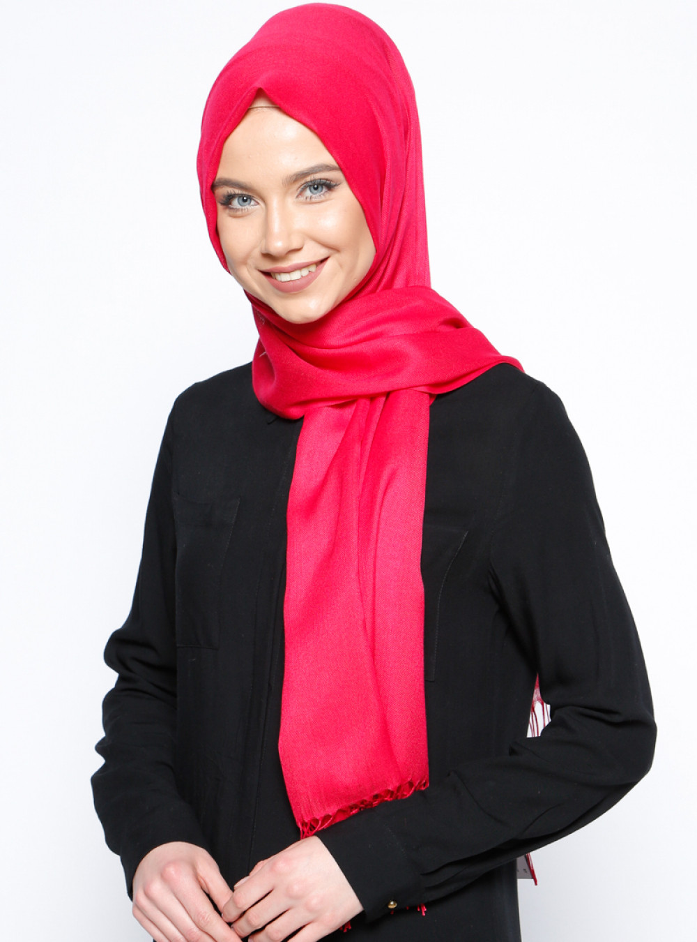 NW Accessory Düz Renkli Fuşya Şal