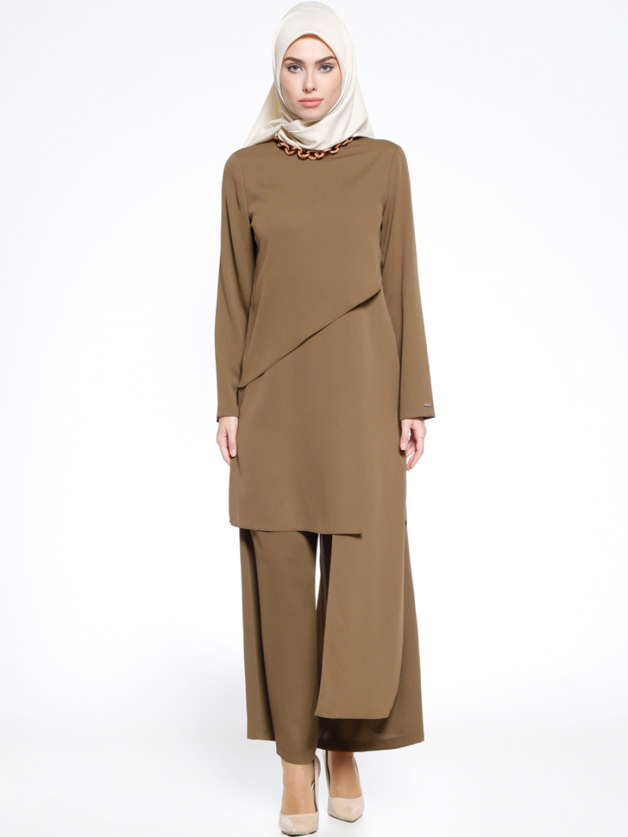 Armine Tunik&Pantolon İkili Haki Takım
