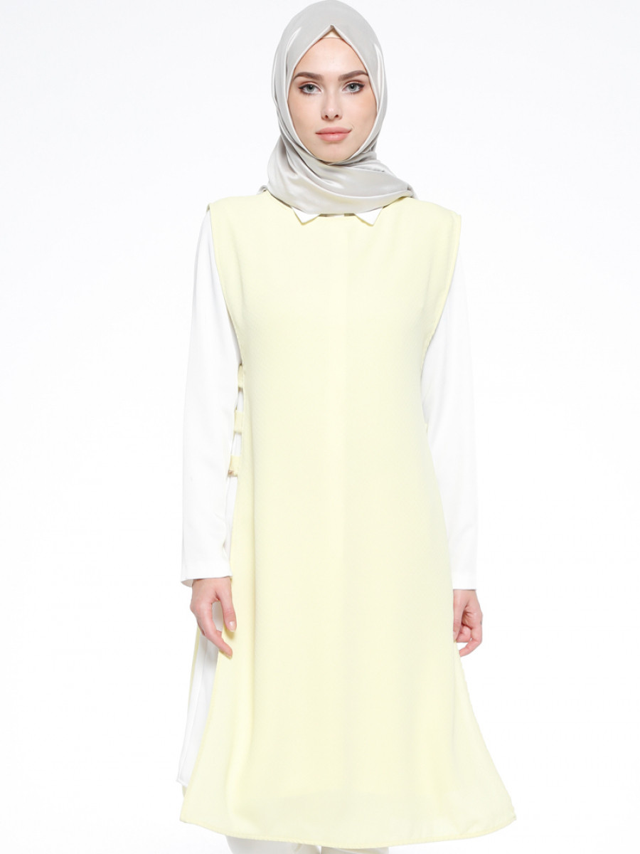 Armine İkili Tunik Sarı Takım
