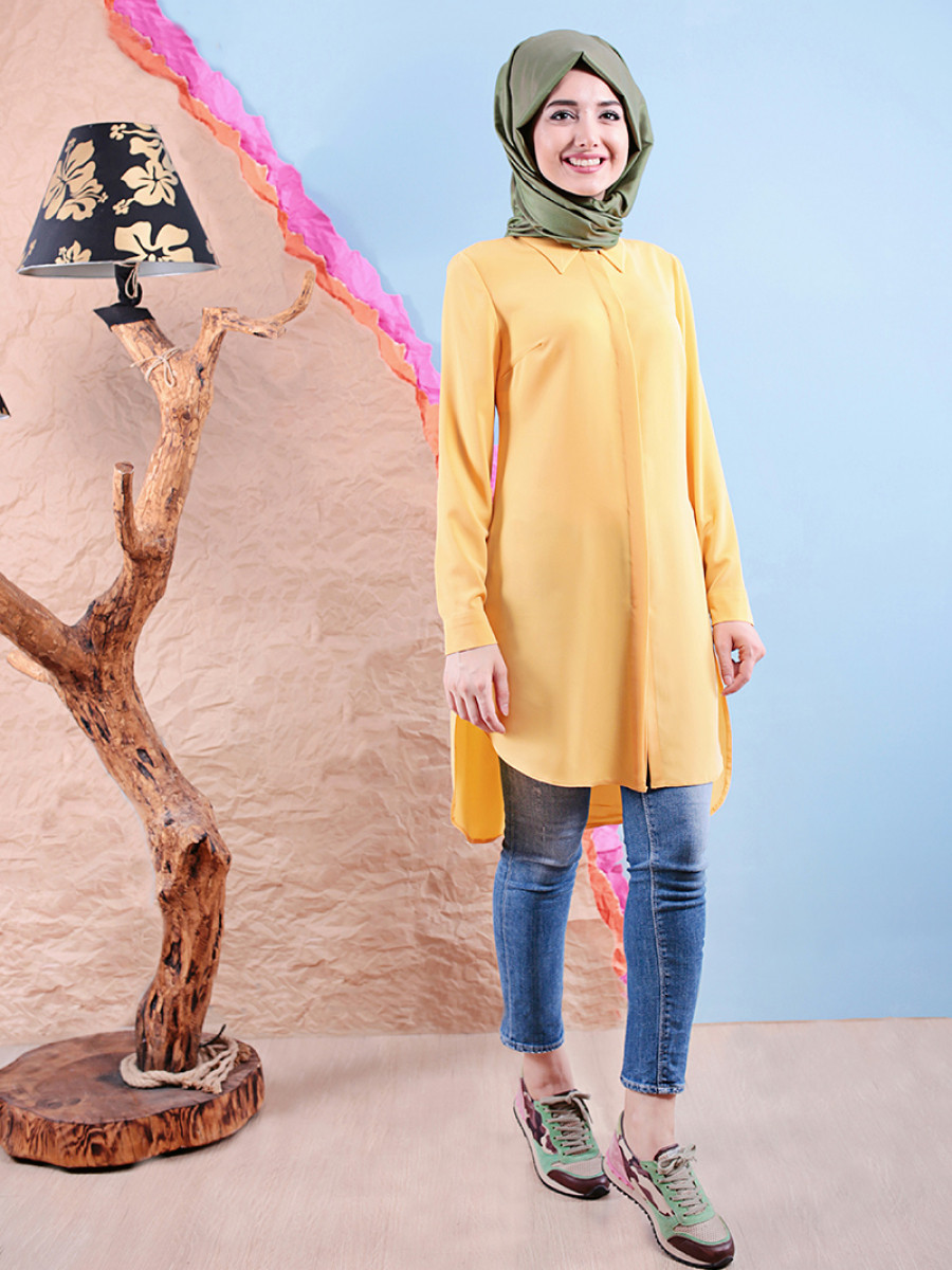 Gamze Özkul Candy Hardal Tunik