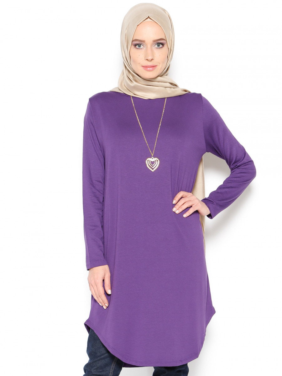 Eflatun Basic Mor Tunik
