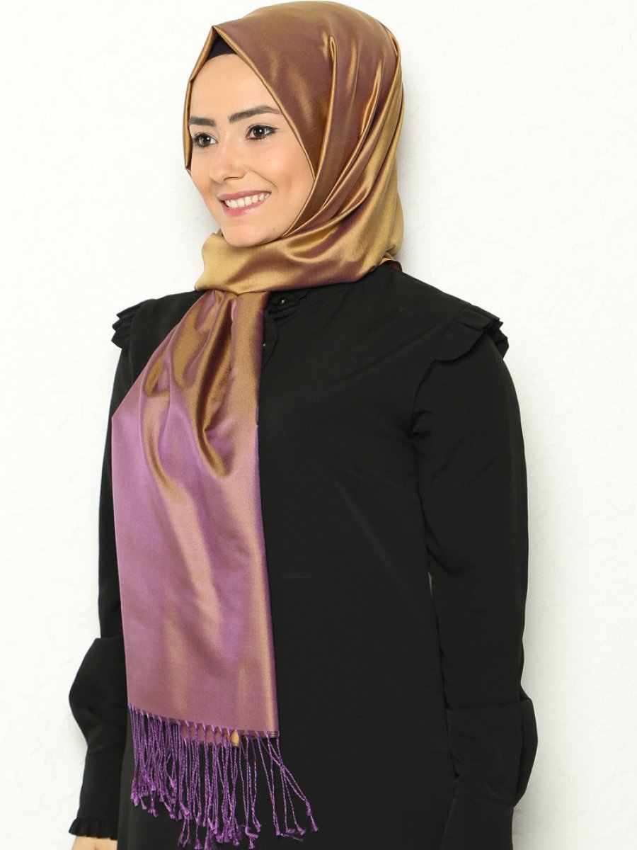 Aker Reversible Silk Çift Taraflı İpek Şal