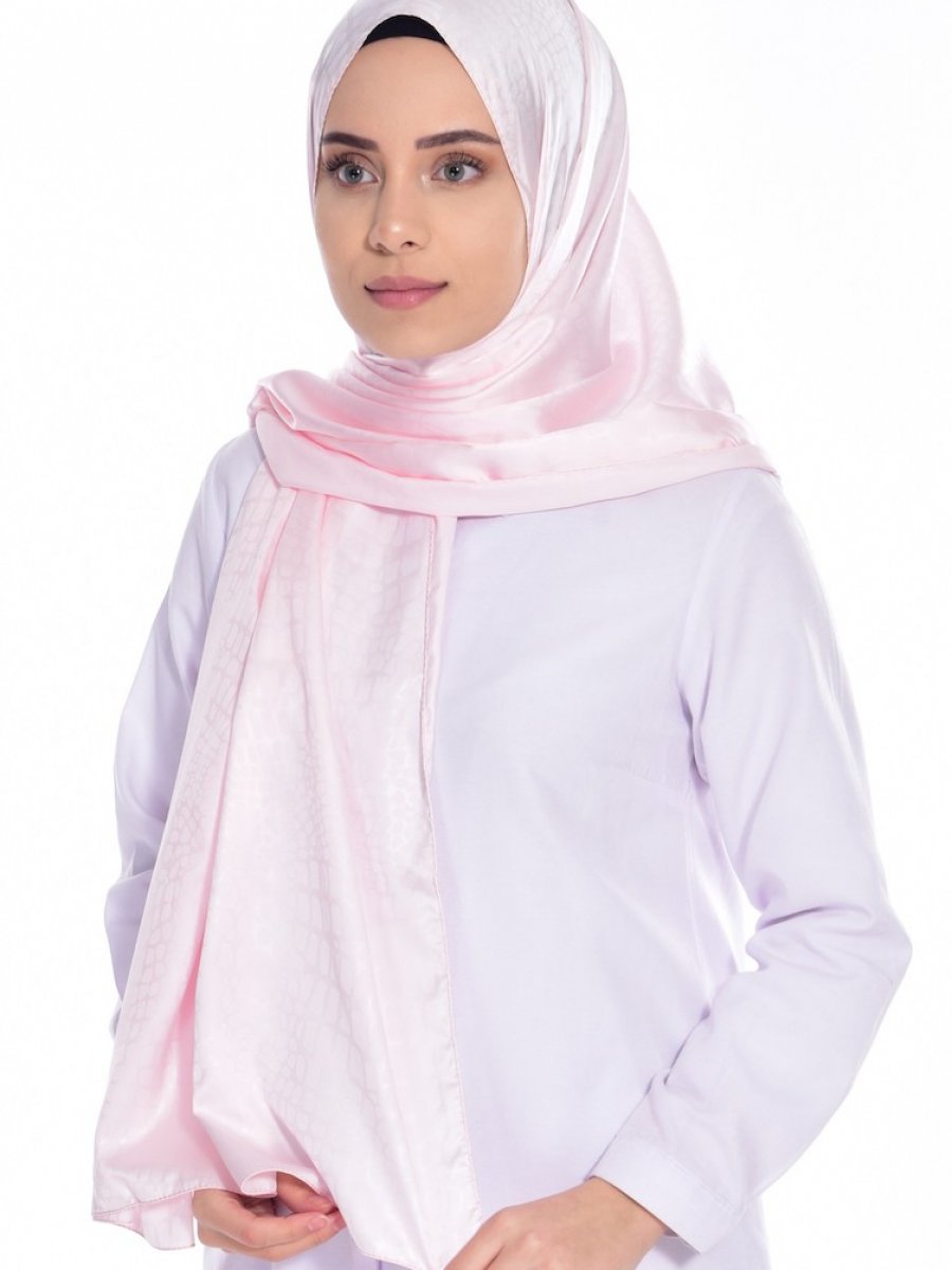Sefamerve Desenli Toz Pembe Şal