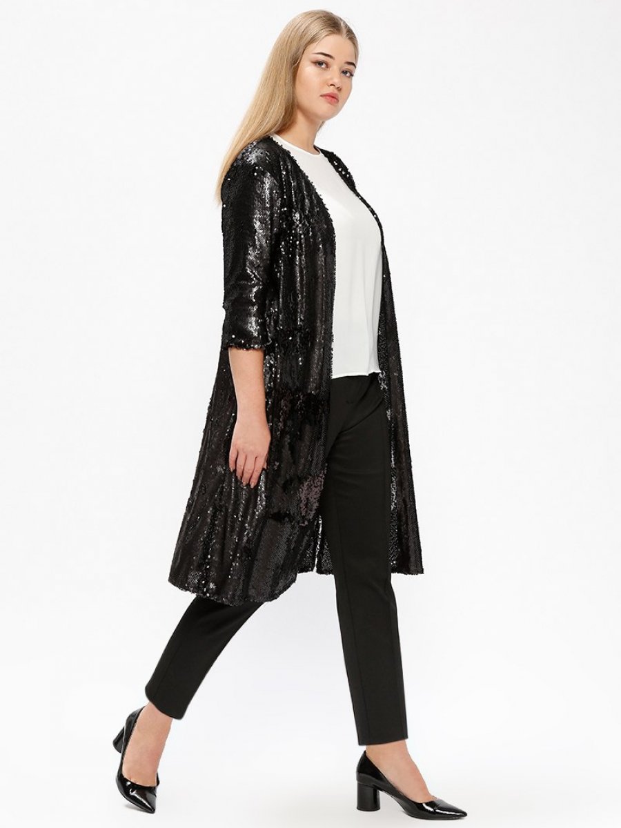 İz Otantik Payetli Siyah Ceket