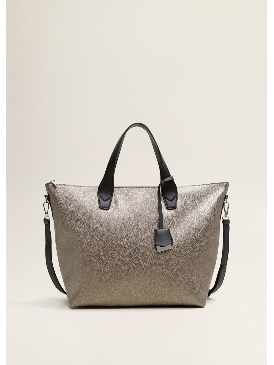 Mango Pürtüklü Shopper Çanta