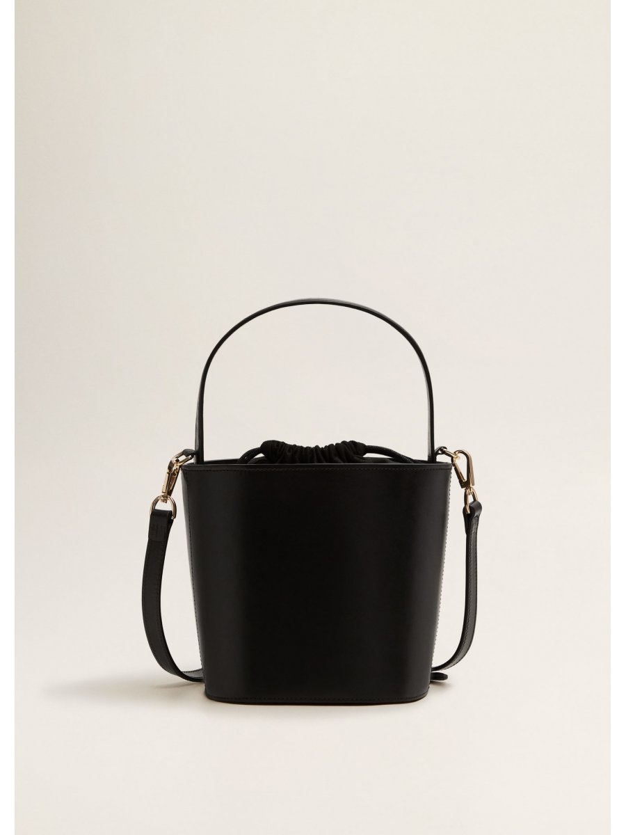 Mango Deri Bucket Çanta