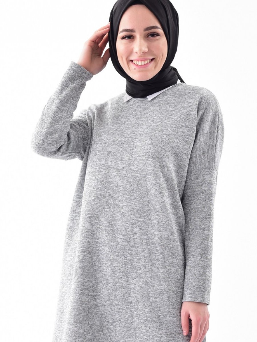 Sefamerve Kışlık Gri Tunik
