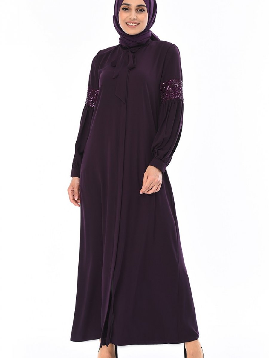 Terra Cotta Unlined Crew Neck Abaya