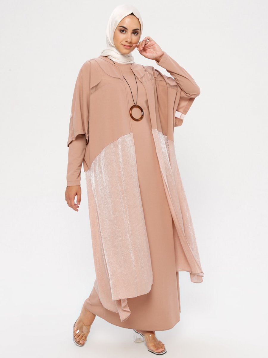 Puane Kimono&Gül Elbise İkili Takım