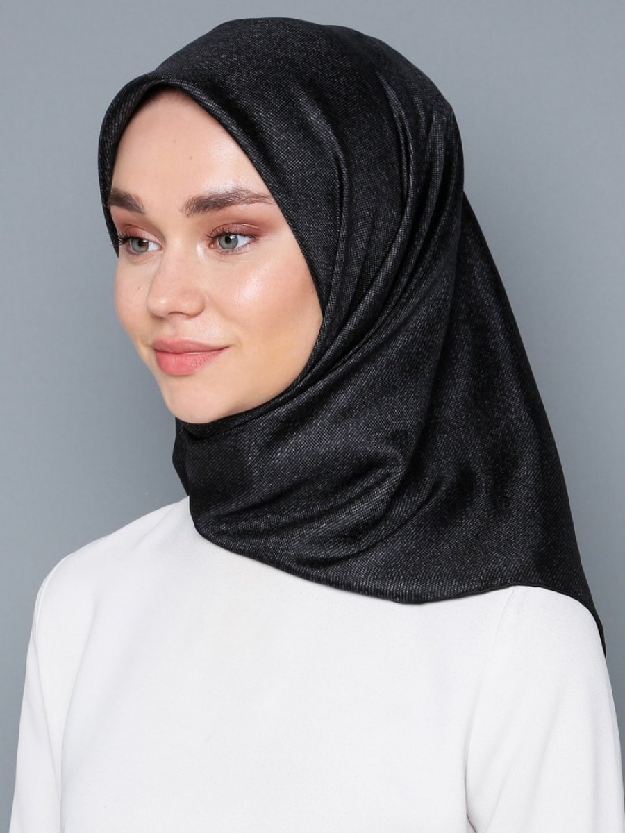 Cacharel Siyah Twill İpek Eşarp