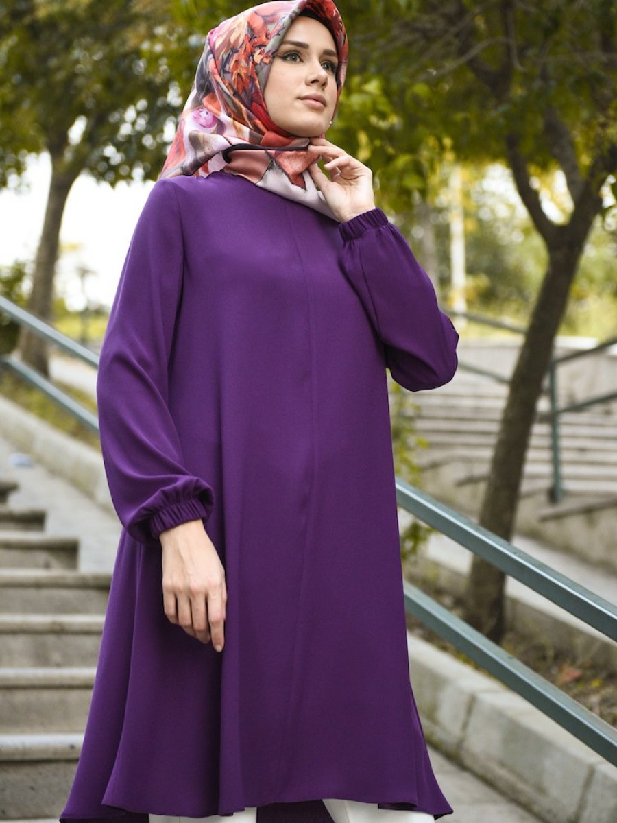 Sefamerve Basic Mor Tunik