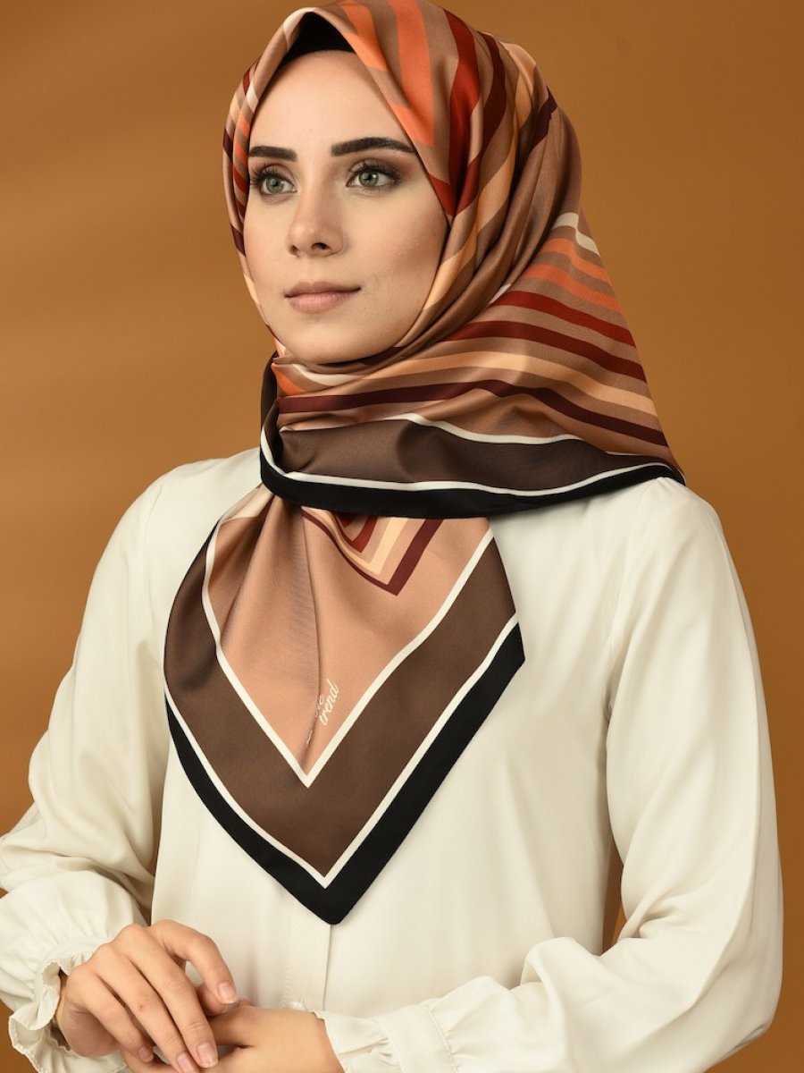 Sefamerve Koyu Kahverengi Armine Trend Eşarp
