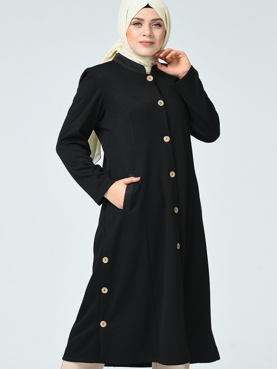 sefamerve buyuk beden siyah kap ehl i tesettur