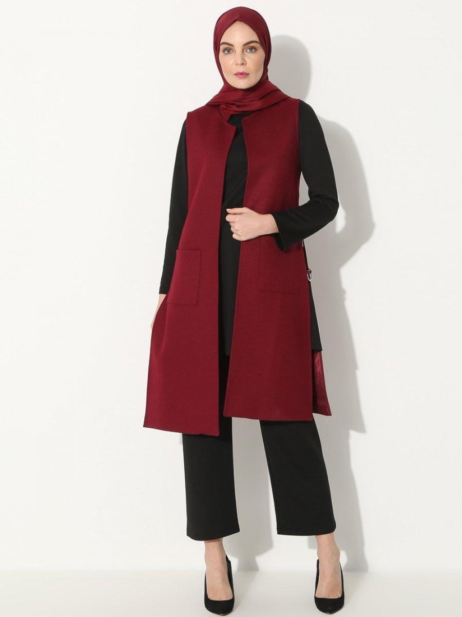 Alesya Keçe By Tuğba Yelek Bordo