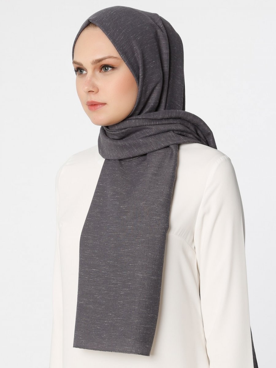 Gülsoy Krep Keten Füme Şal