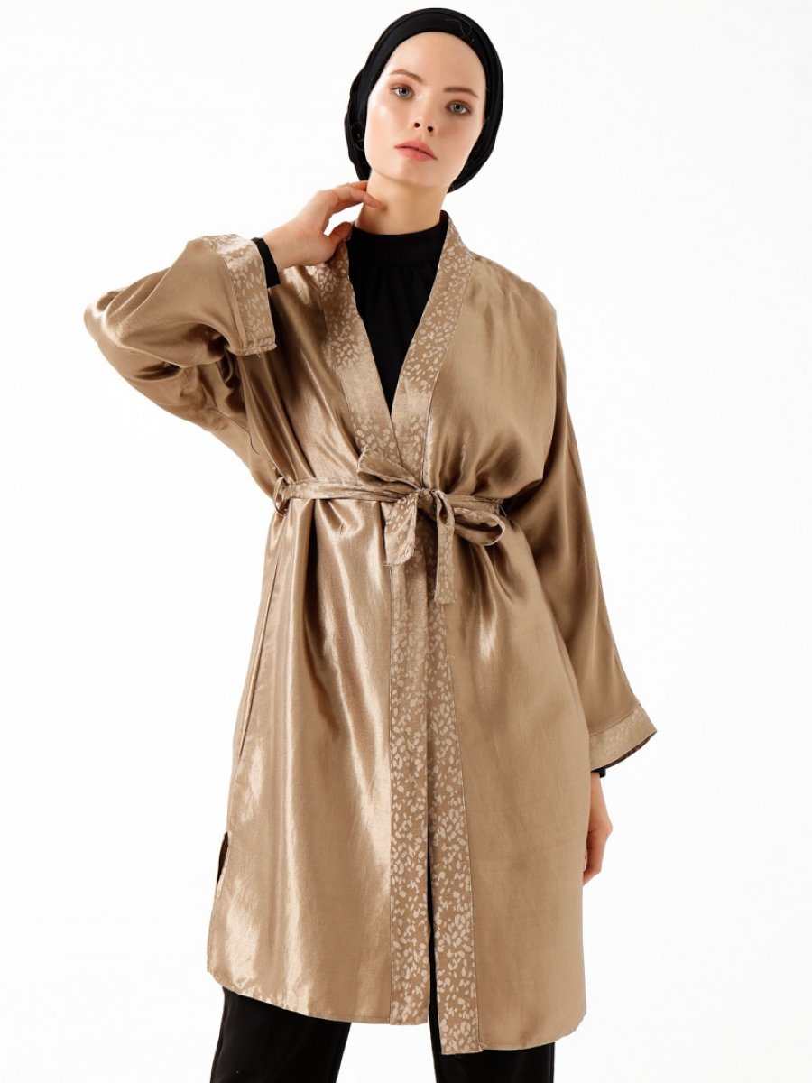 Phull Vizon İpek Saten Kimono