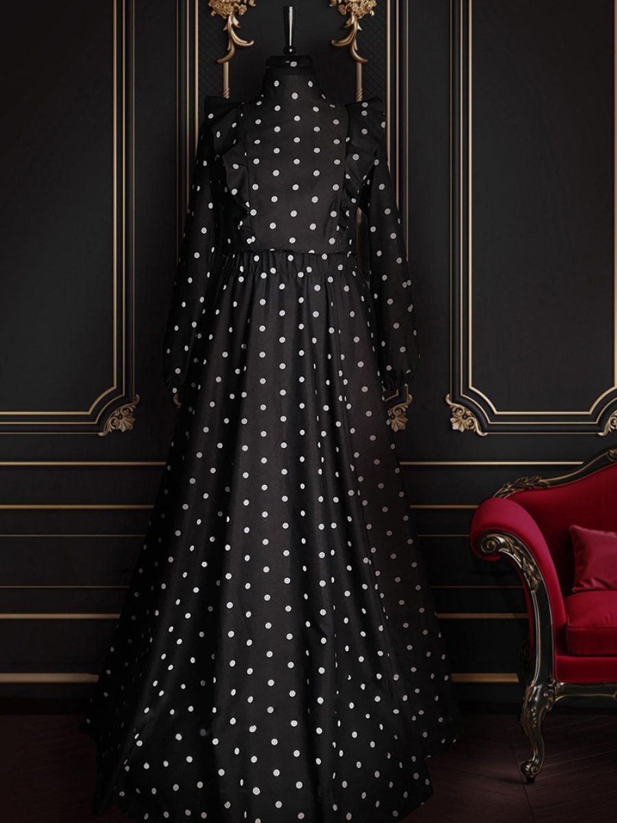 Muslima Wear Paris Night Siyah Abiye Elbise