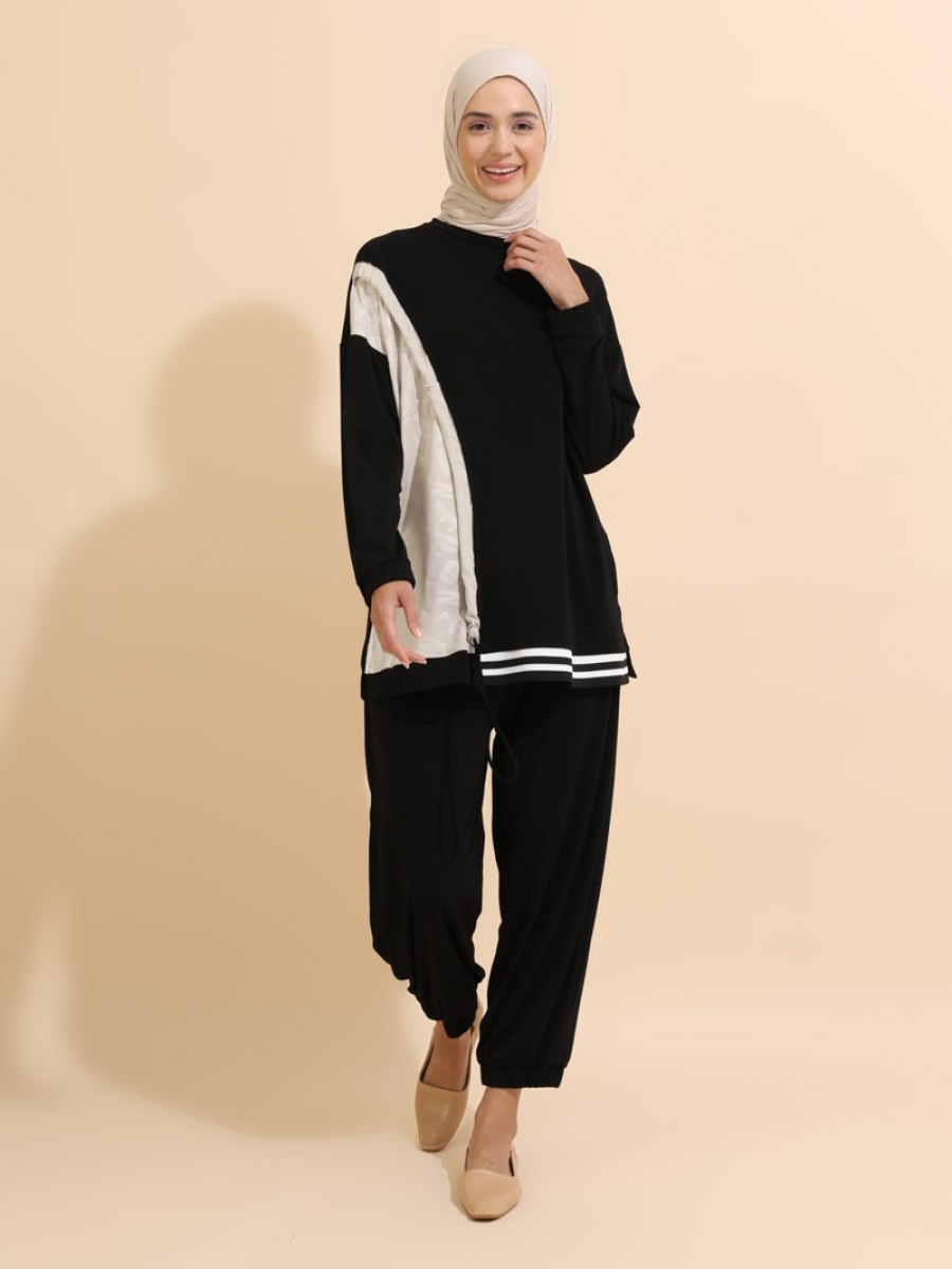 Puane Tunik&Pantolon İkili Siyah Takım