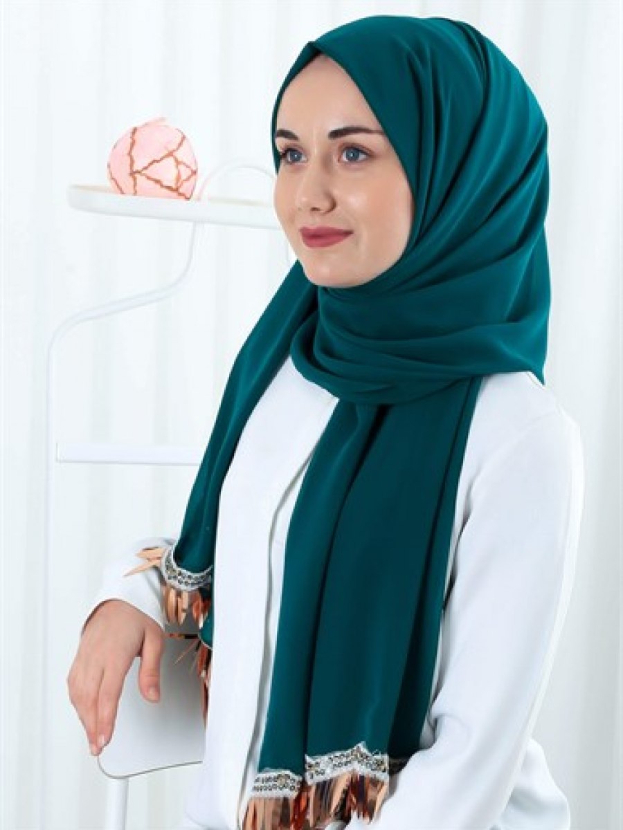 Silk Home Abiyelik Zümrüt Yeşili Şal