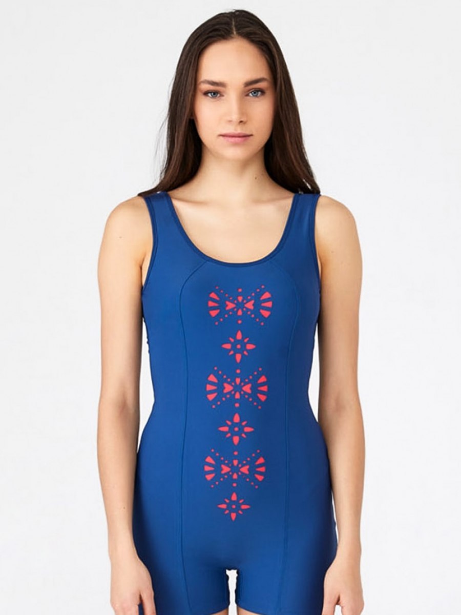 Adasea Açık Lacivert Yüzücü Mayosu