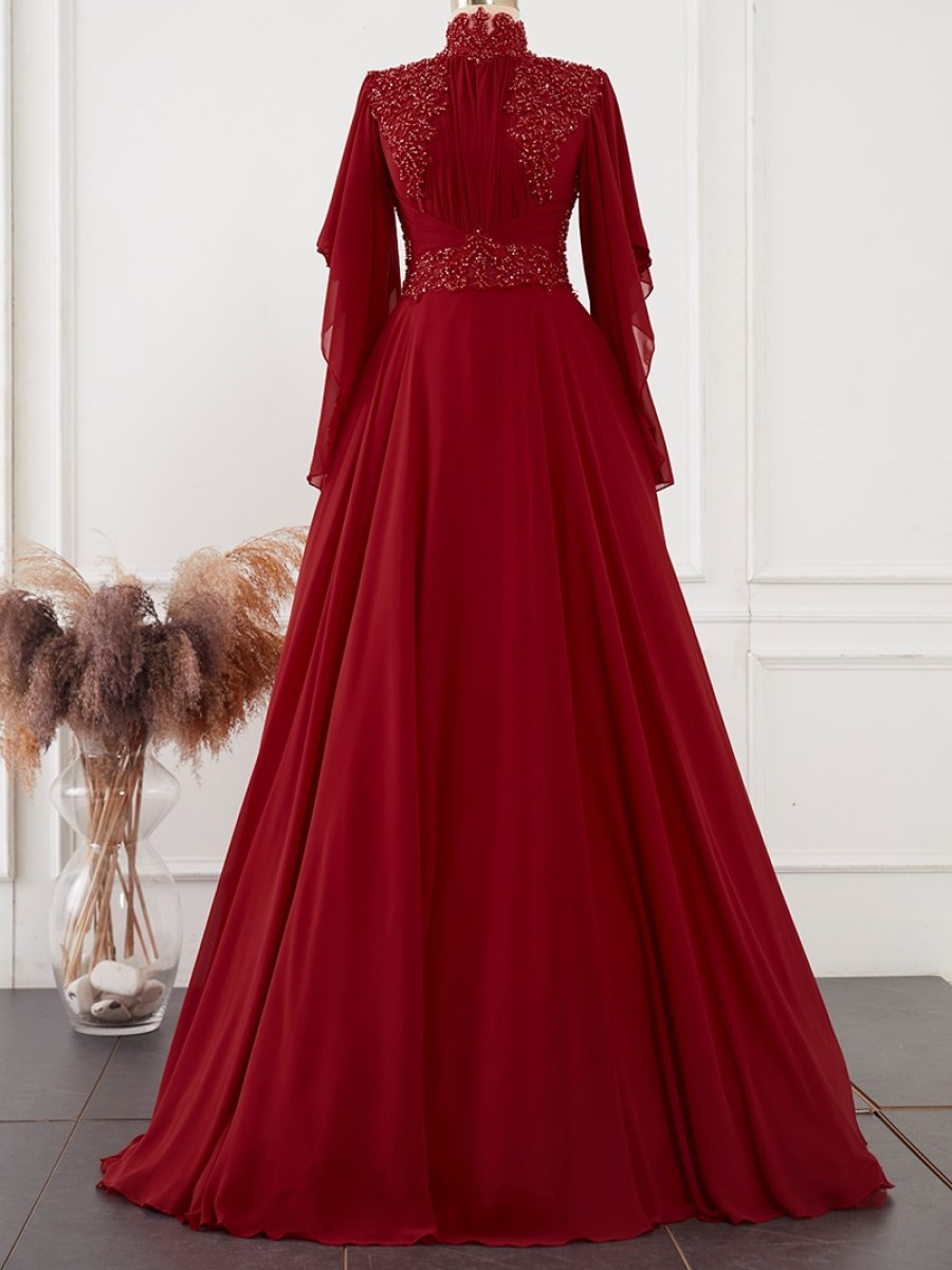 LARACHE Kına Kırmızı Abiye Elbise