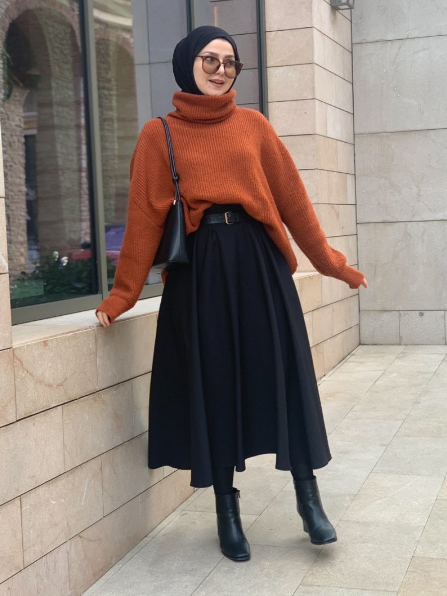 Ceylan Otantik Mevlana Model Siyah Etek