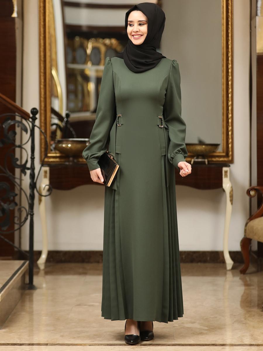 Azra Design Arya Haki Abiye Elbise