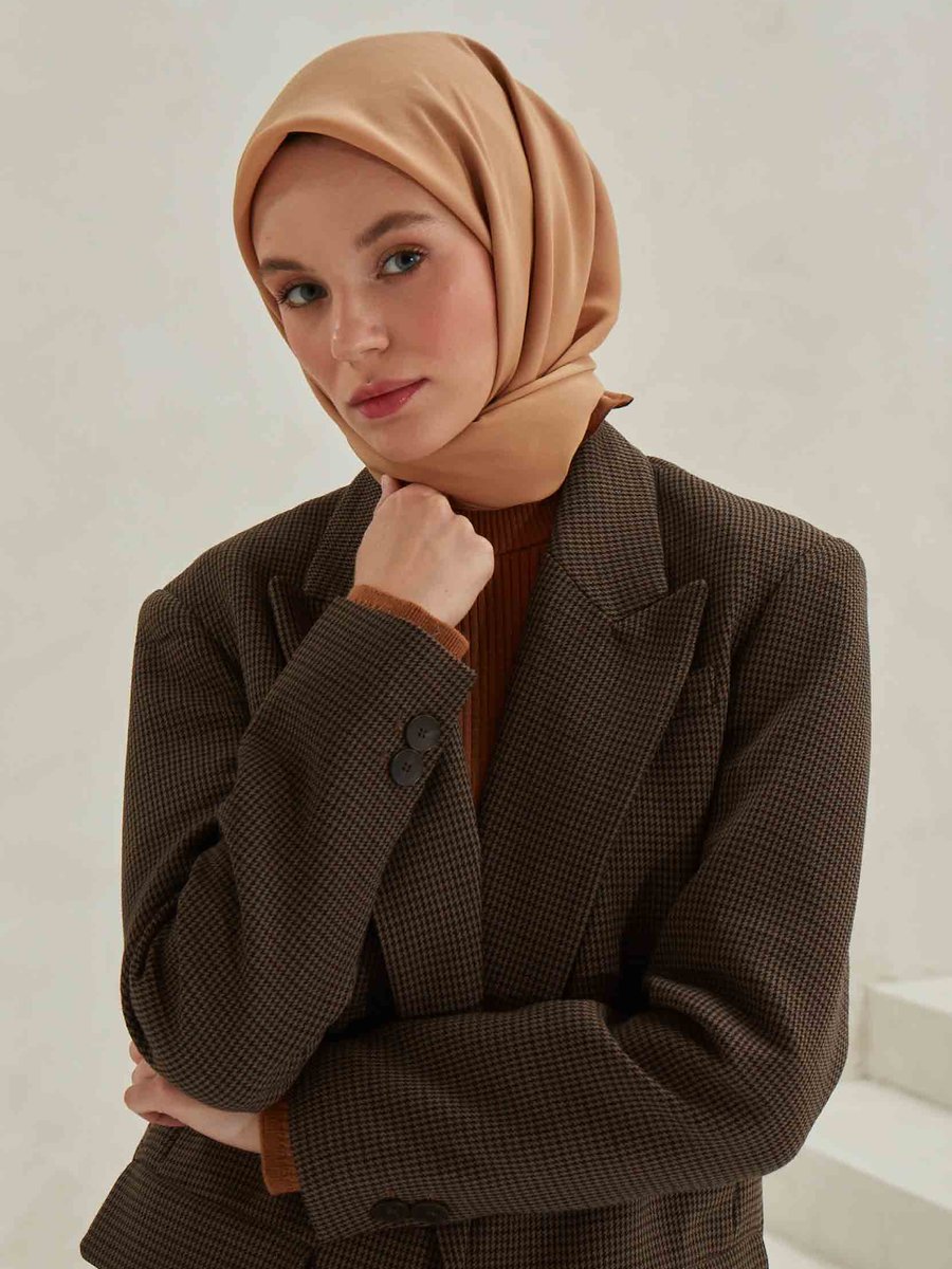 FRESHSCARFS Modal İpek Cappuccino Eşarp