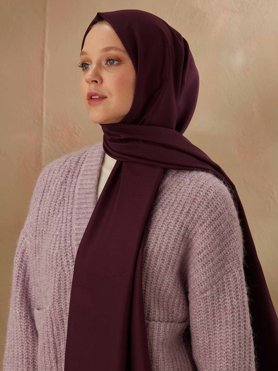 FRESHSCARFS Pamuk Mor Şal