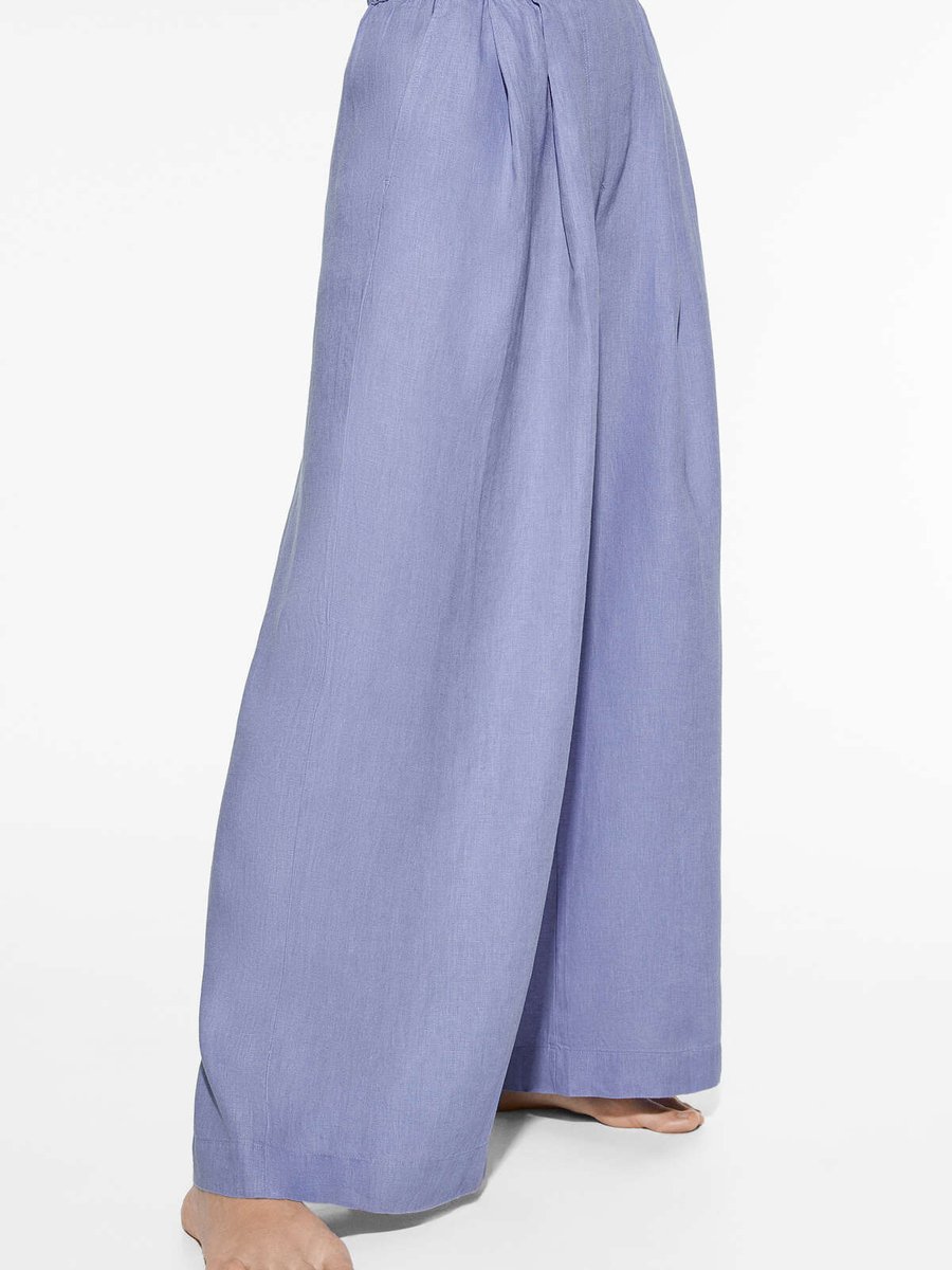 Oysho % 100 Keten Tailored Fit Pantolon