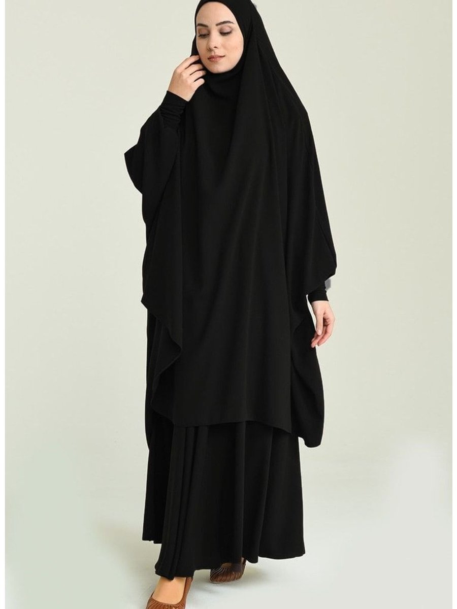 Şahane 2 Parçalı Yazlık Çarşaf Hijab Üst Parça Uzunluğu