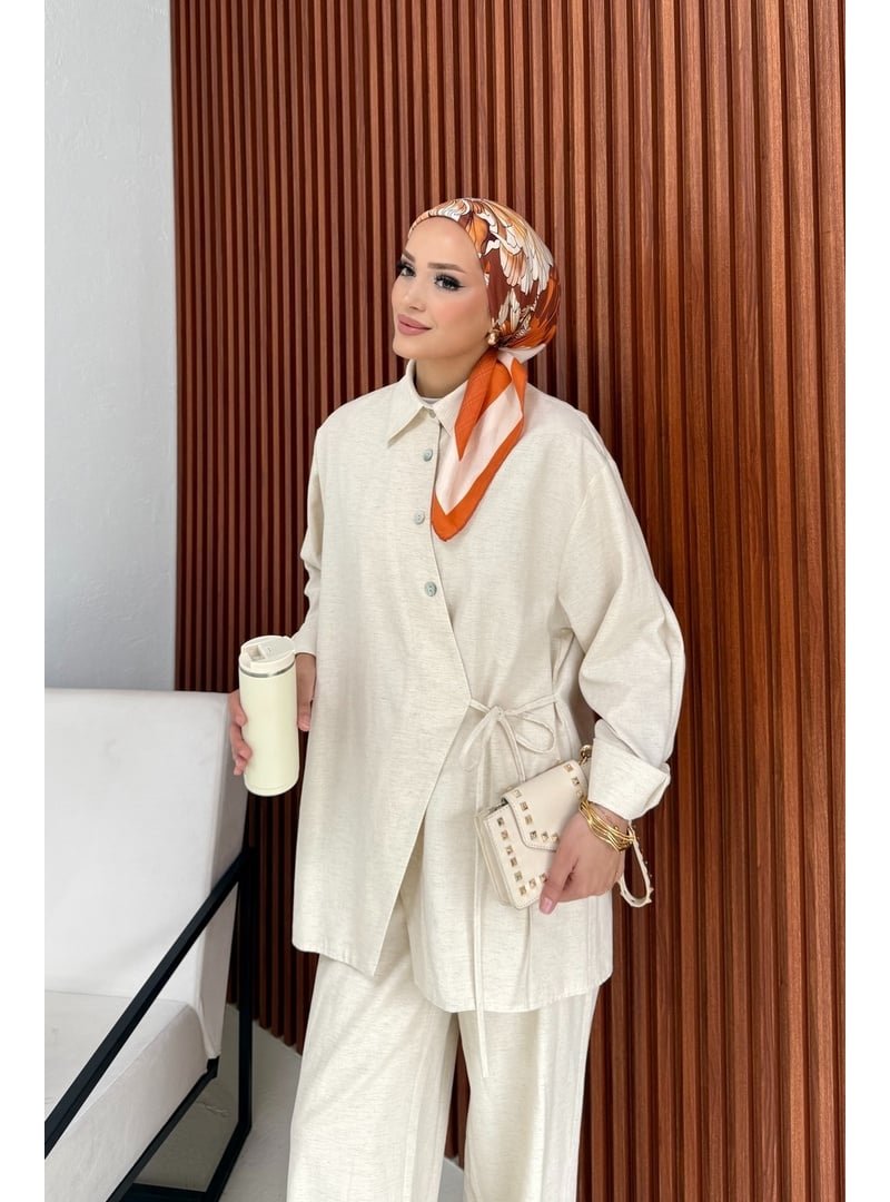 Melike Tatar Keten Bağlamalı Takım