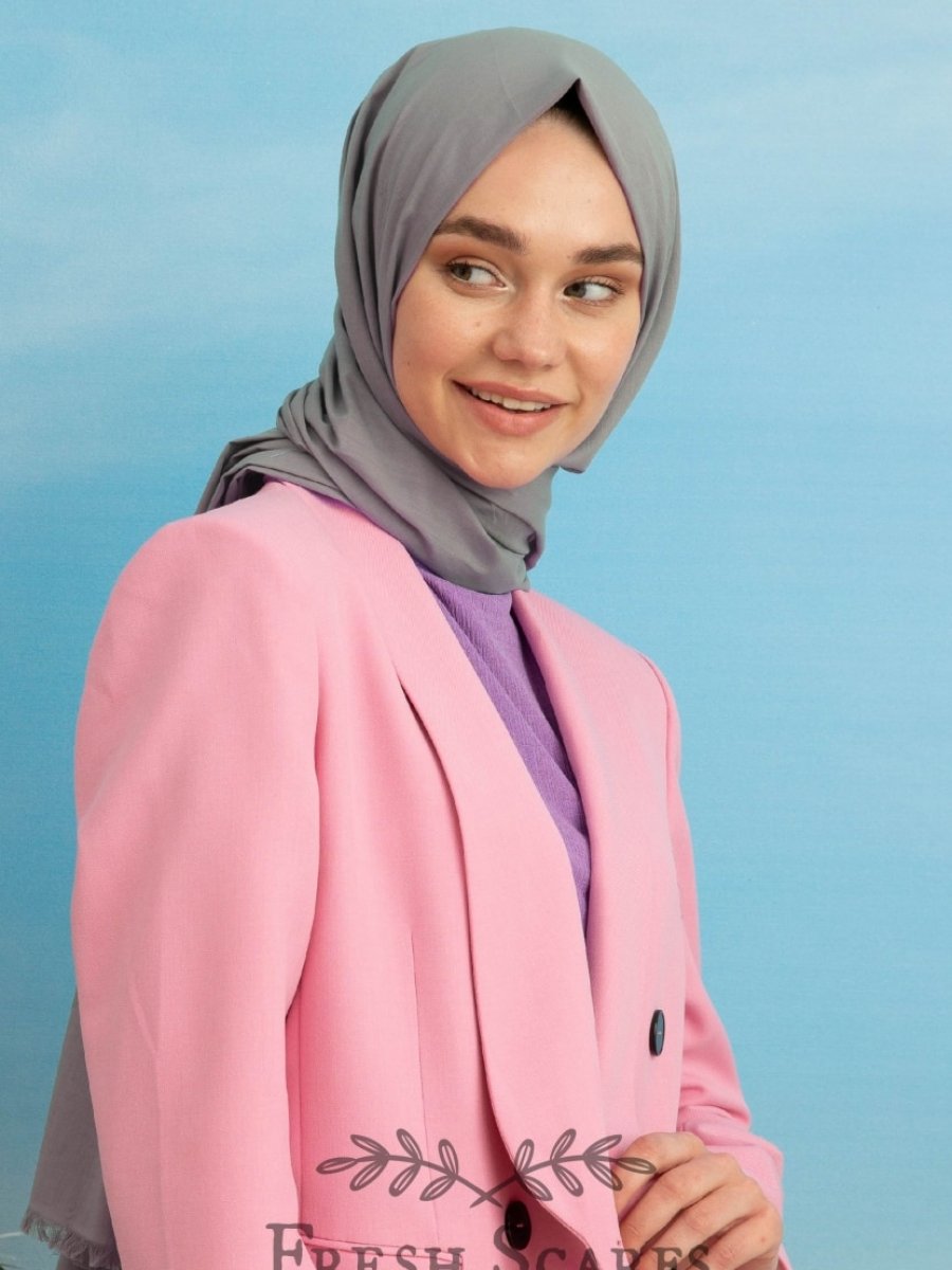FRESHSCARFS Ice Cream Sıcak Gri Şal