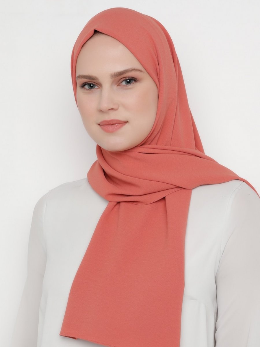 Pure Scarfs Aerobin Jazz Şeftali Şal